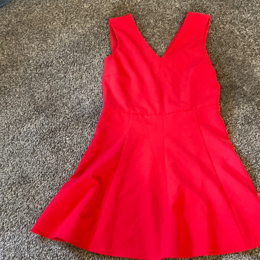 Just Above Knee length red dress-sexy